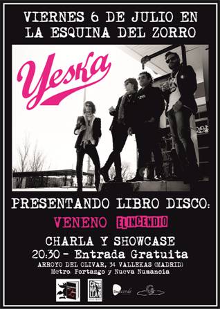 YESKA presentan su nuevo LIBRO+DISCO en Madrid. (Presentación libro+Showcase Acústico)