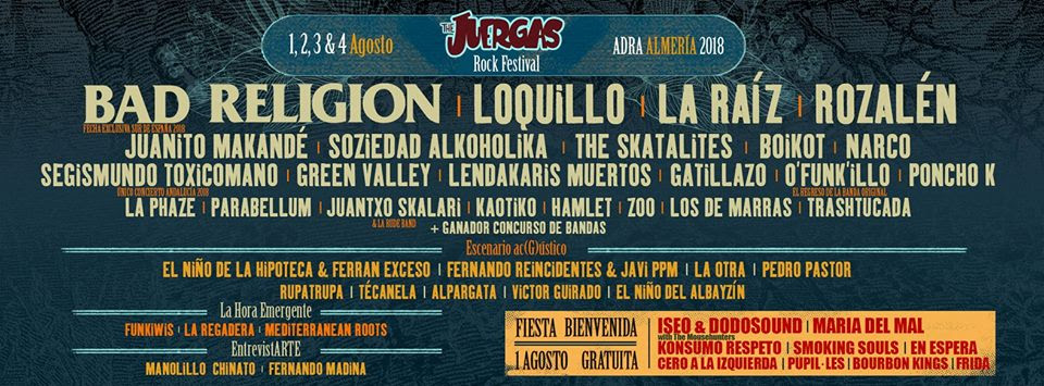 The Juergas Rock Festival publica el cartel y entradas por día