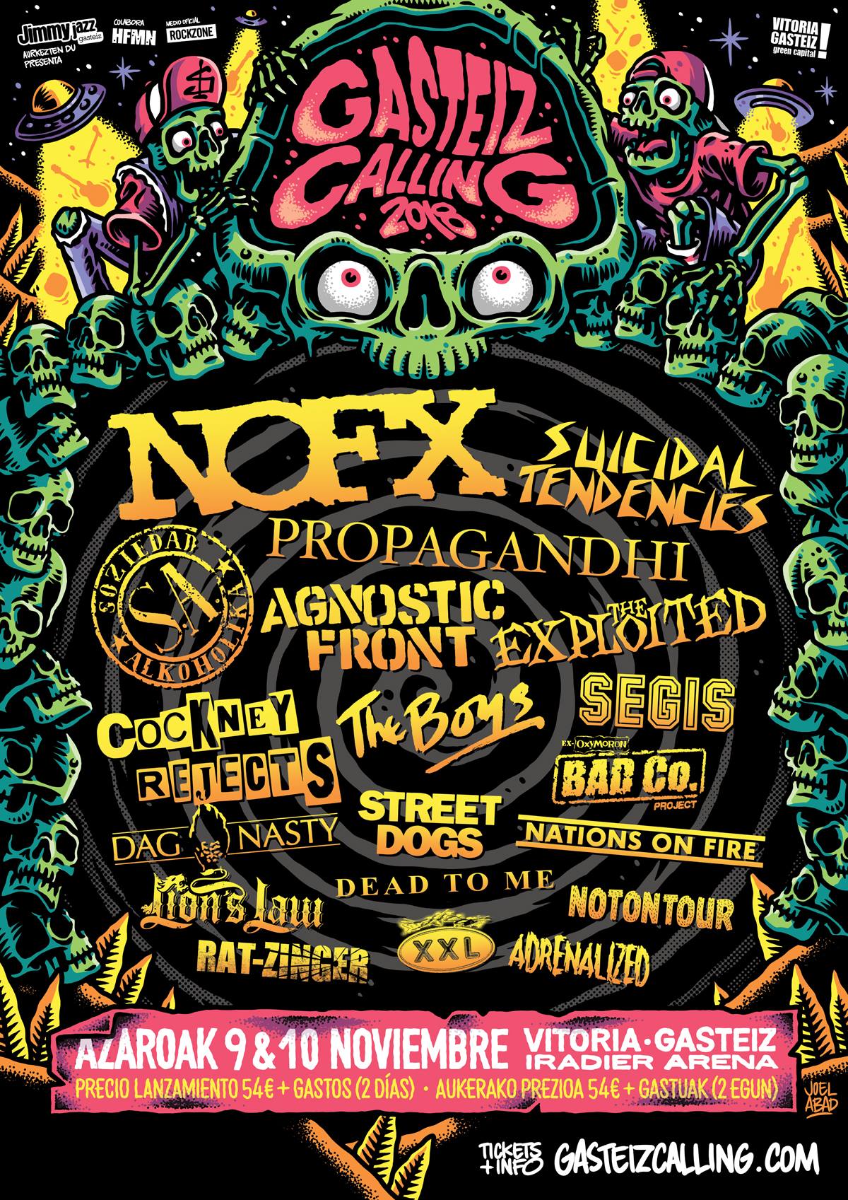 GASTEIZ CALLING 2018 publica el cartel con todas las bandas