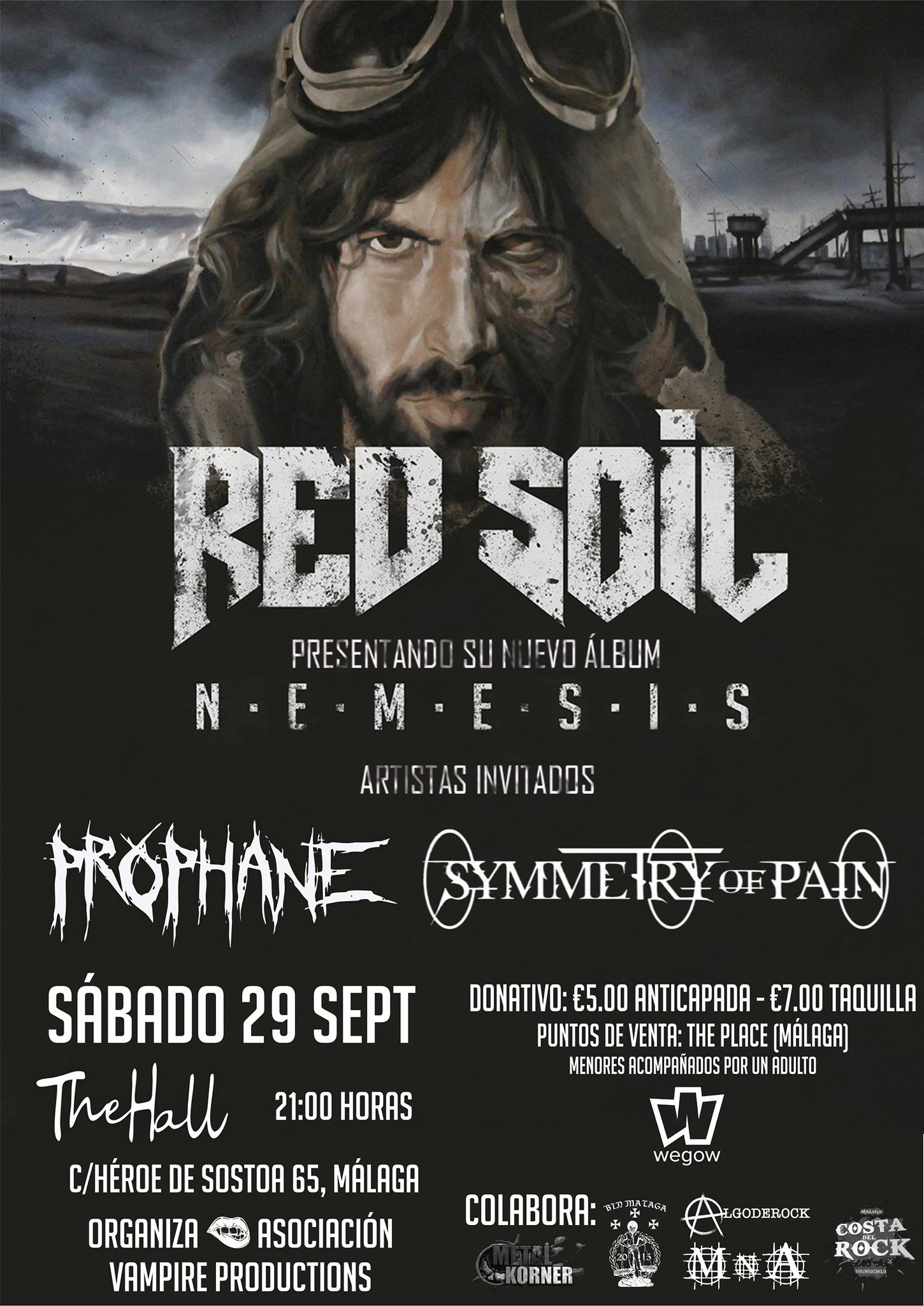 RED SOIL estarán tocando en Málaga y en Estepona el 28 y 29 de septiembre