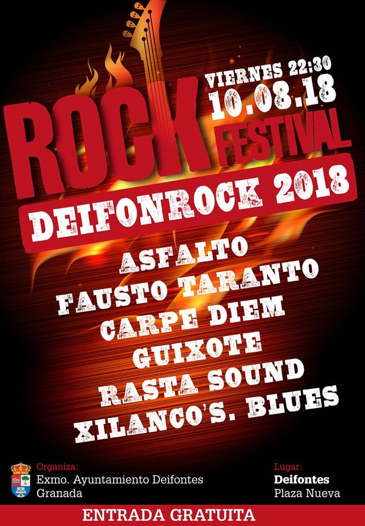 DEIFONROCK FESTIVAL 2018 – 10 de agosto en Deifontes (Granada)