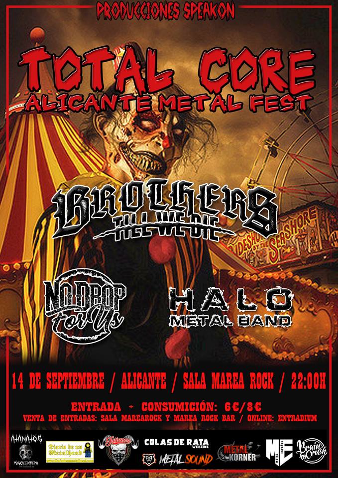 TOTAL CORE METAL FEST 2018 – 14 de septiembre (Alicante)