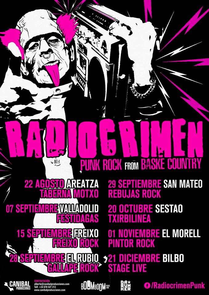RADIOCRIMEN presentan las nuevas fechas de su gira