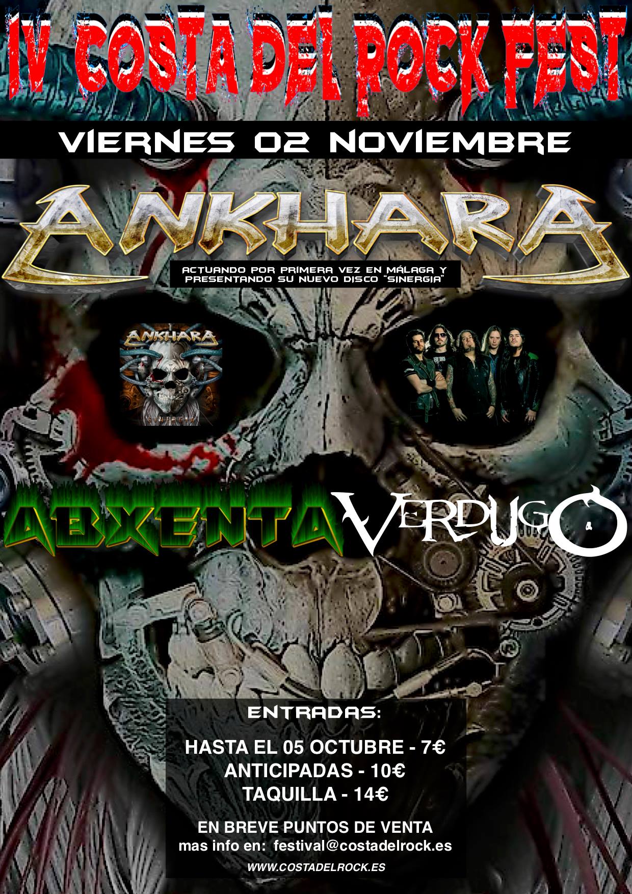 IV COSTA DEL ROCK FEST presenta el cartel y fecha