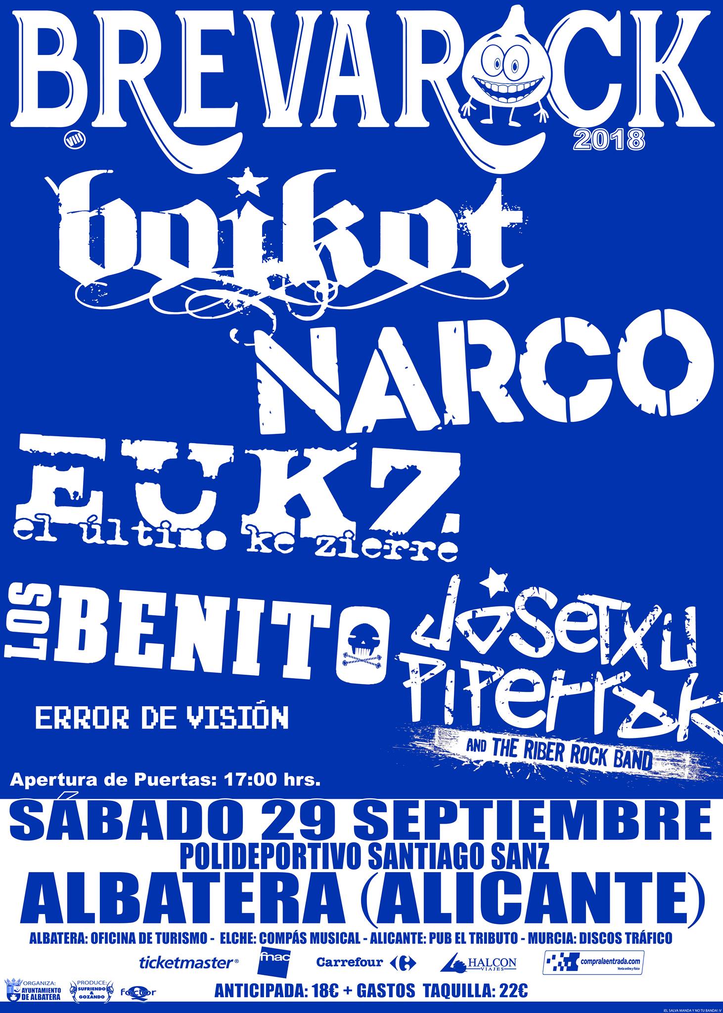El festival BREVA ROCK confirma los horarios de las actuaciones