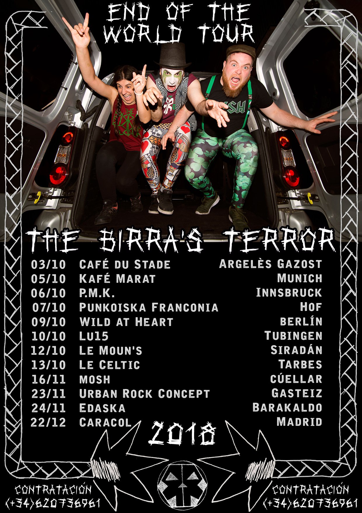 THE BIRRA’S TERROR empieza la gira de presentación de su nuevo disco el 3 de octubre en Argelés-Gazost ( Francia)