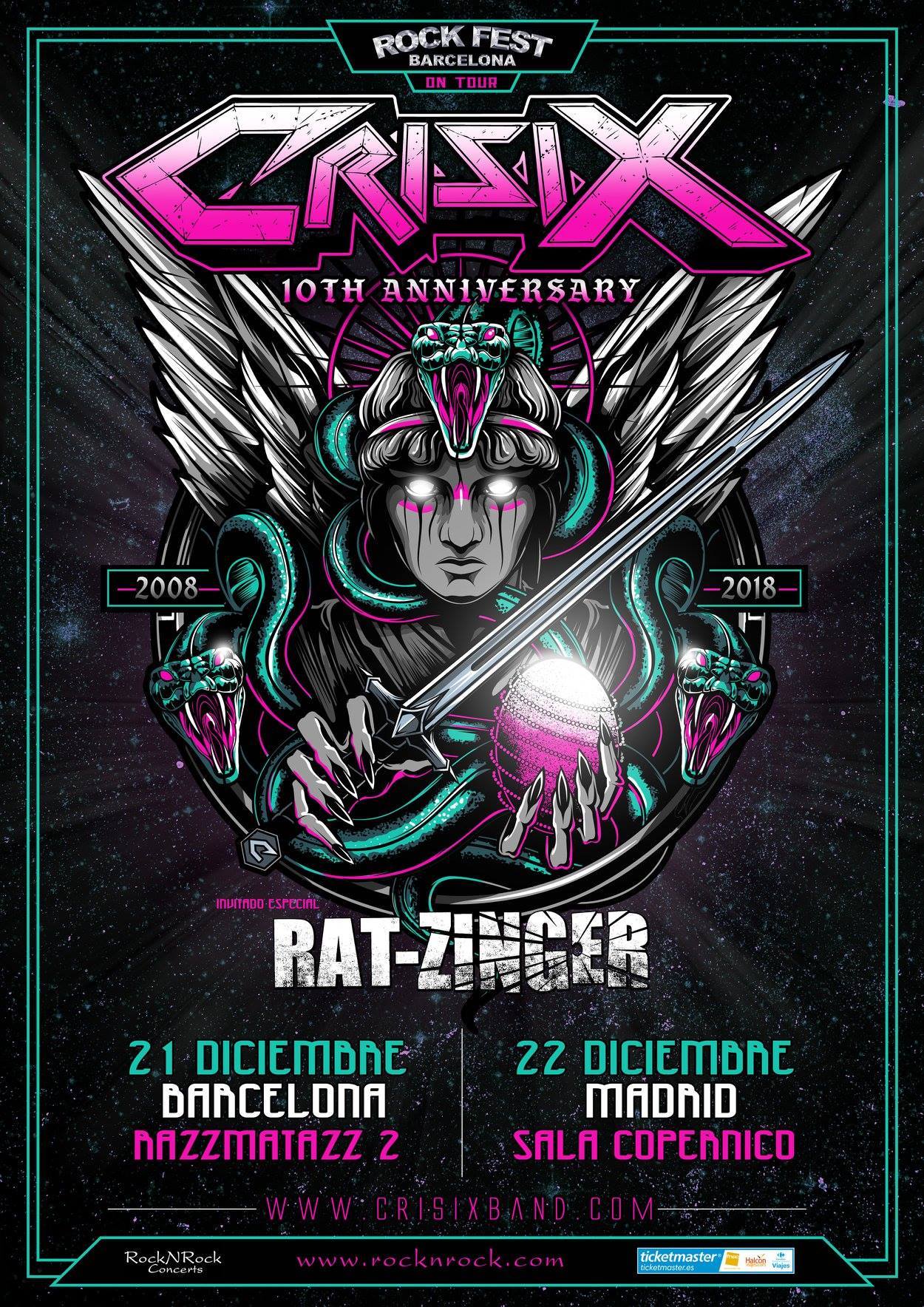 CRISIX – conciertos X Aniversario
