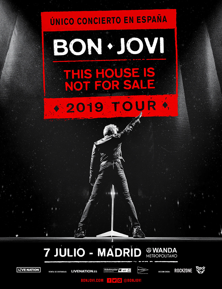 BON JOVI anuncia un único concierto en España el próximo verano