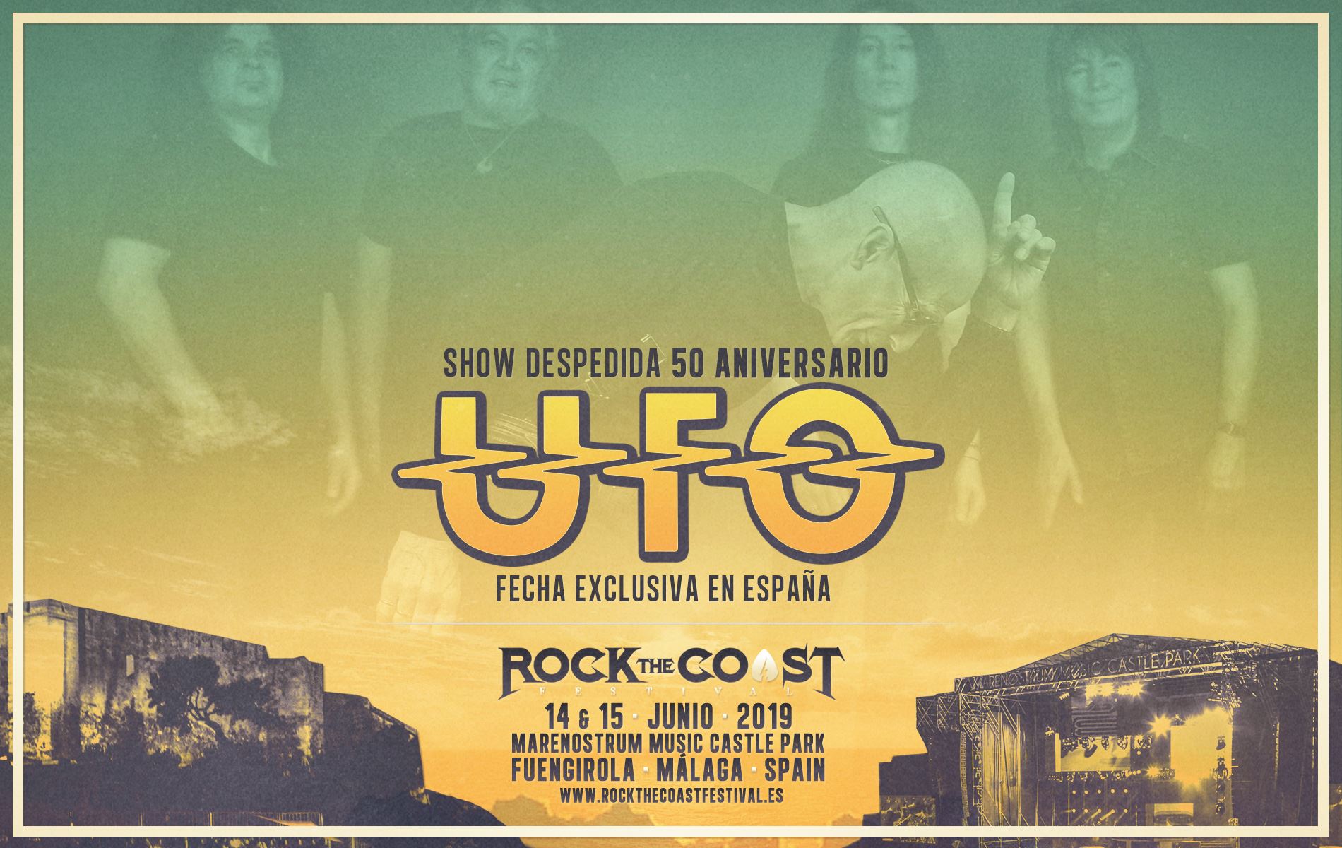 La mítica banda UFO nueva confirmación del ROCK THE COAST FESTIVAL 2019