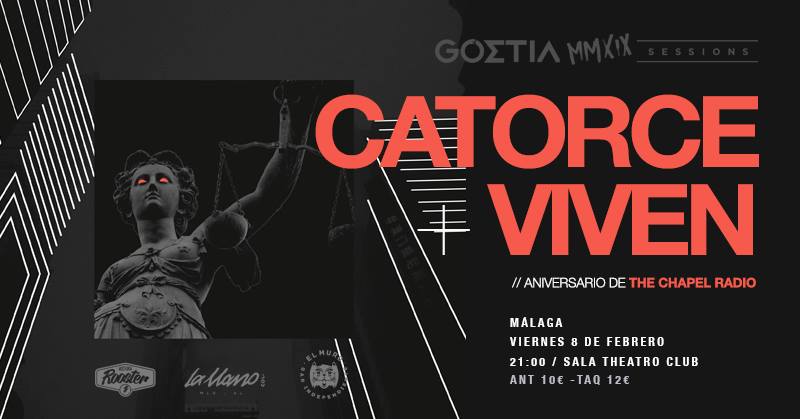 CATORCE + VIVEN estarán actuando el 8 de febrero en Málaga