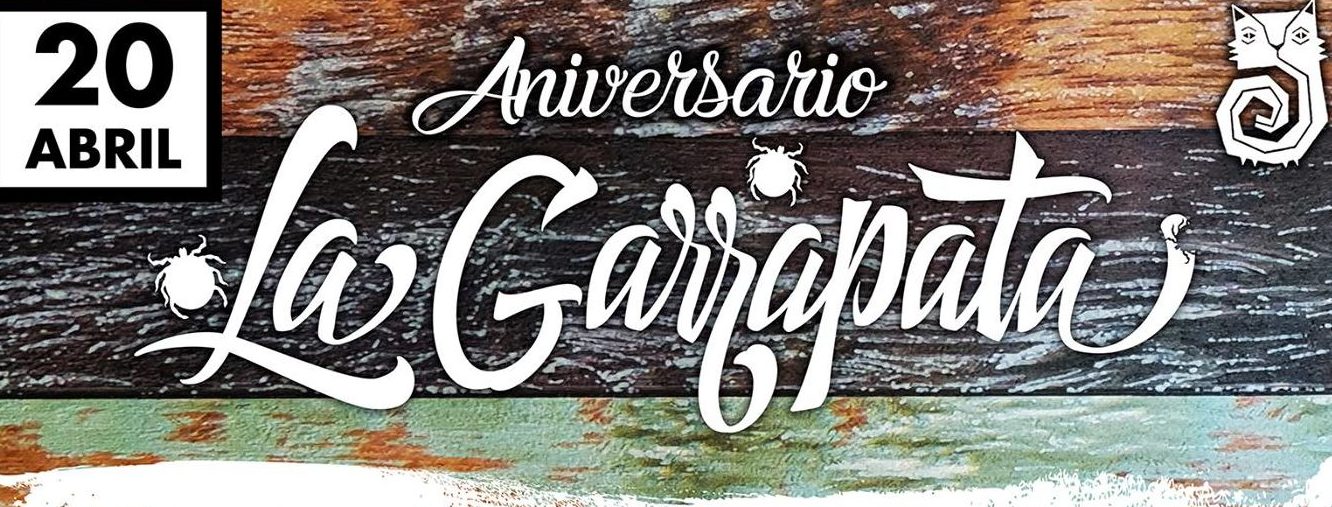 III Aniversario La Garrapata – 20 de abril en sala París 15 (Málaga)