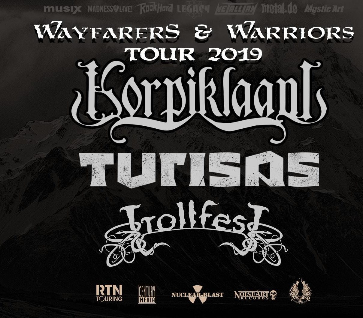 Una semana para ver a KORPIKLAANI + TURISAS + TROLLFEST en Málaga en la Sala París 15