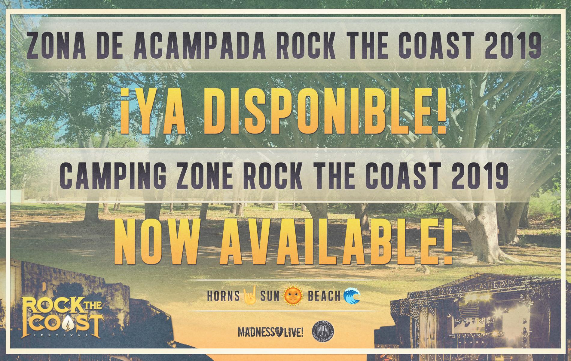 ROCK THE COAST FEST 2019 presenta la zona de acampada