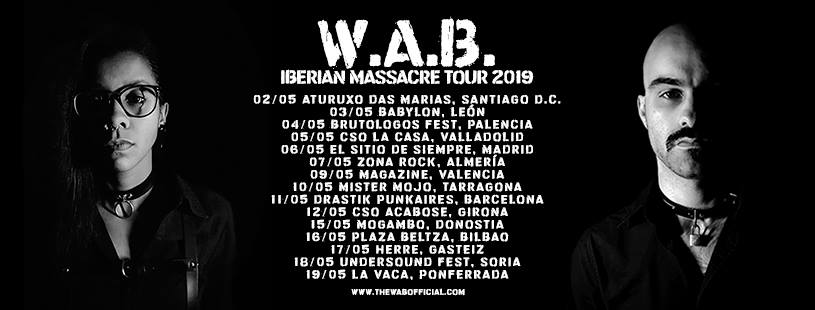 W.A.B. presentan las primeras fechas de su Iberian Massacre Tour 2019