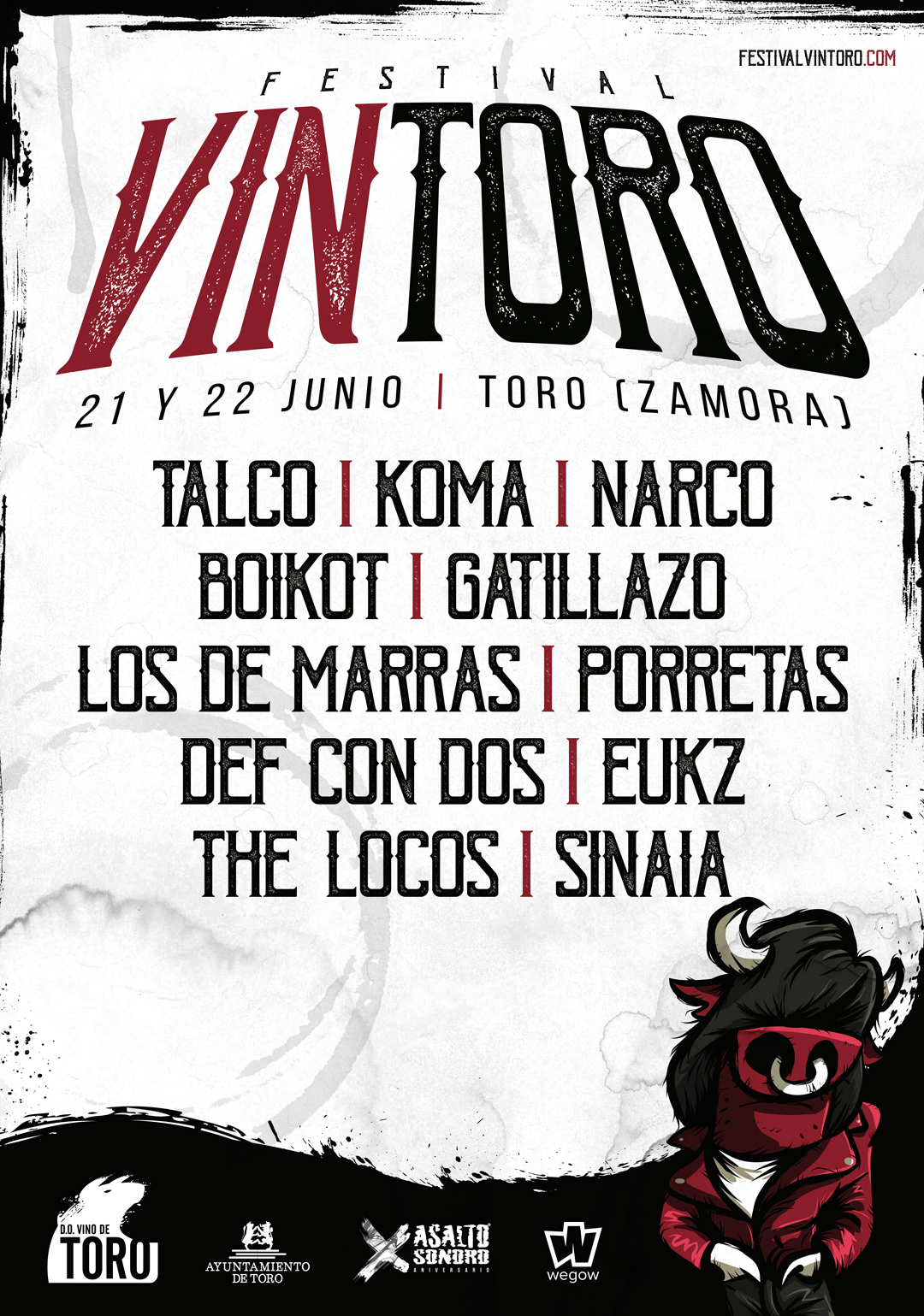 CARTEL POR DÍAS VINTORO 2019 | VIERNES 21 Y SÁBADO 22 DE JUNIO de 2019 (TORO, ZAMORA)