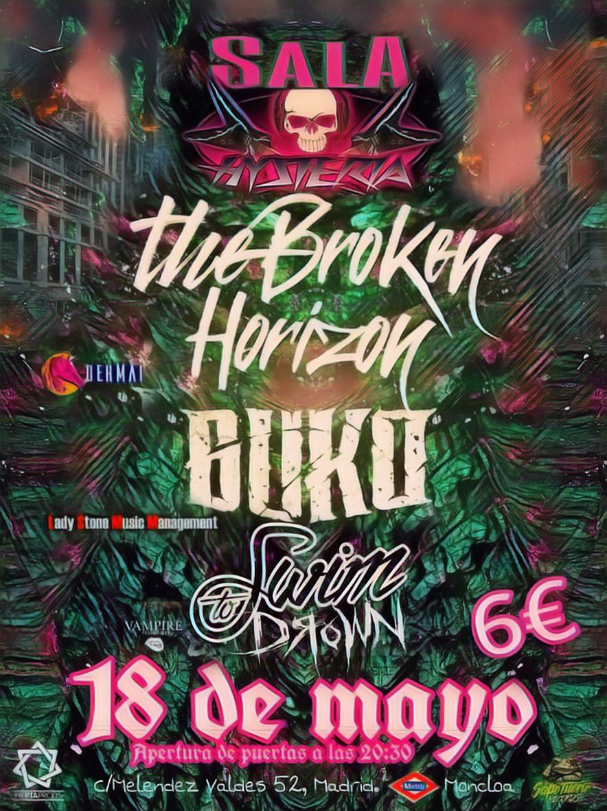 THE BROKEN HORIZON estarán actuando el 18 de mayo en Madrid