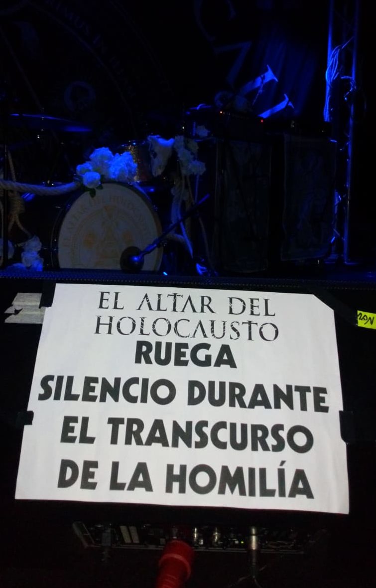 Crónica El Altar del Holocausto, 25/05/19, Cochera Cabaret, Málaga