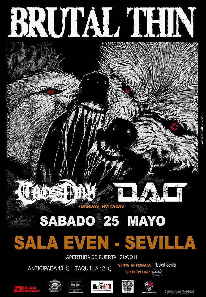 BRUTAL THIN estará actuando en Sevilla el 25 de Mayo