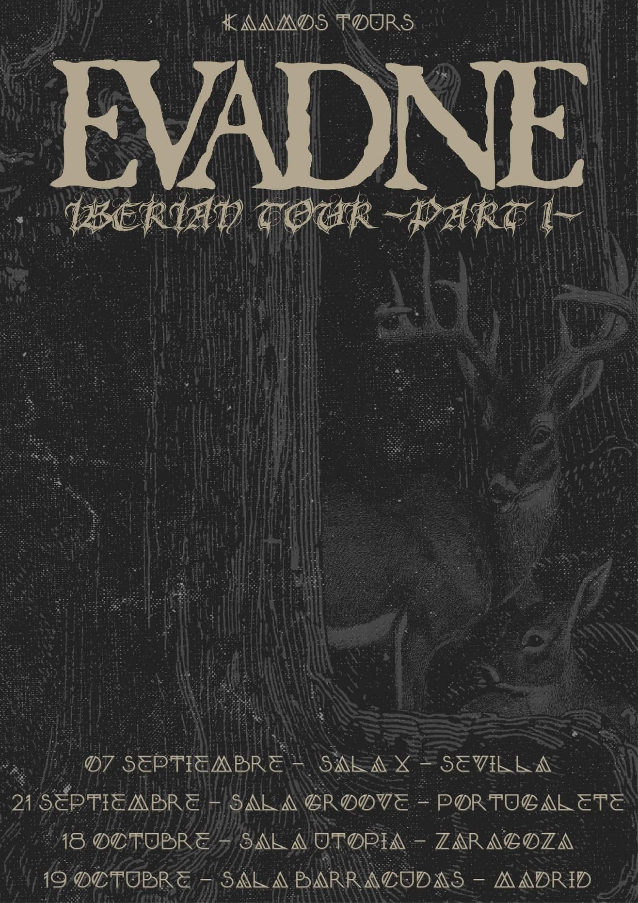 EVADNE anuncia las fechas de su gira por España