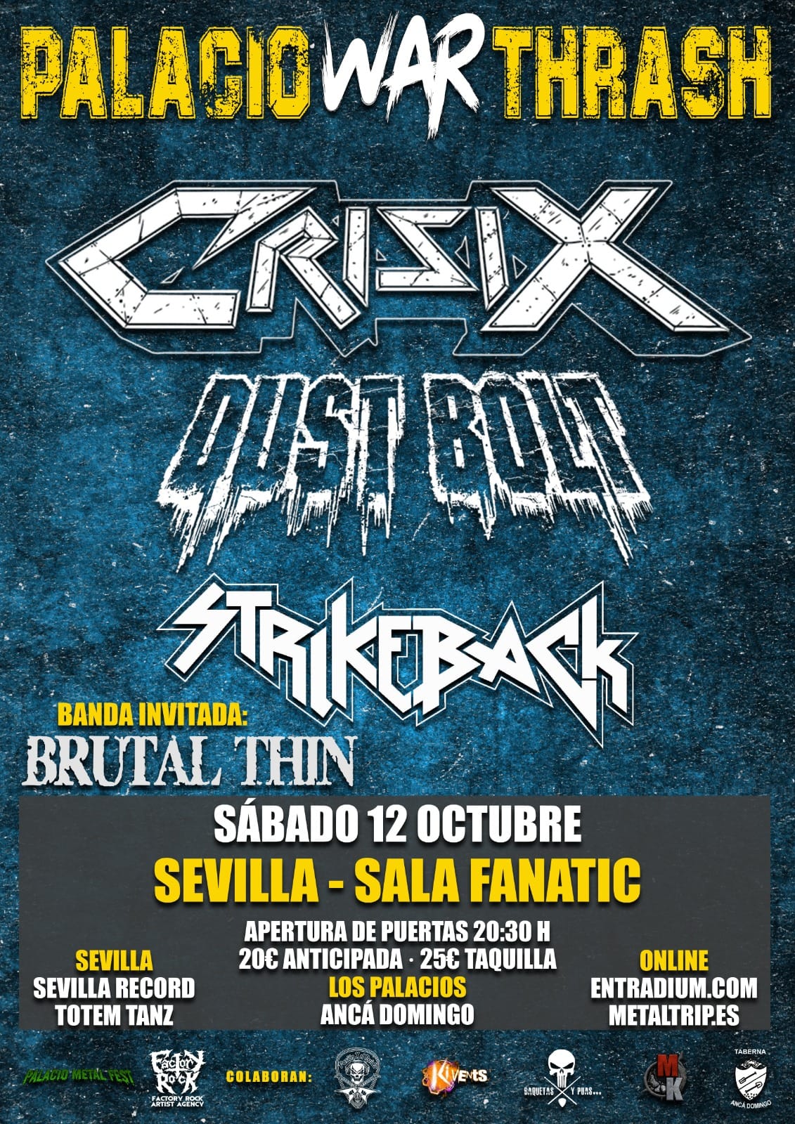 El festival PALACIO WAR THRASH II aumenta su cartel