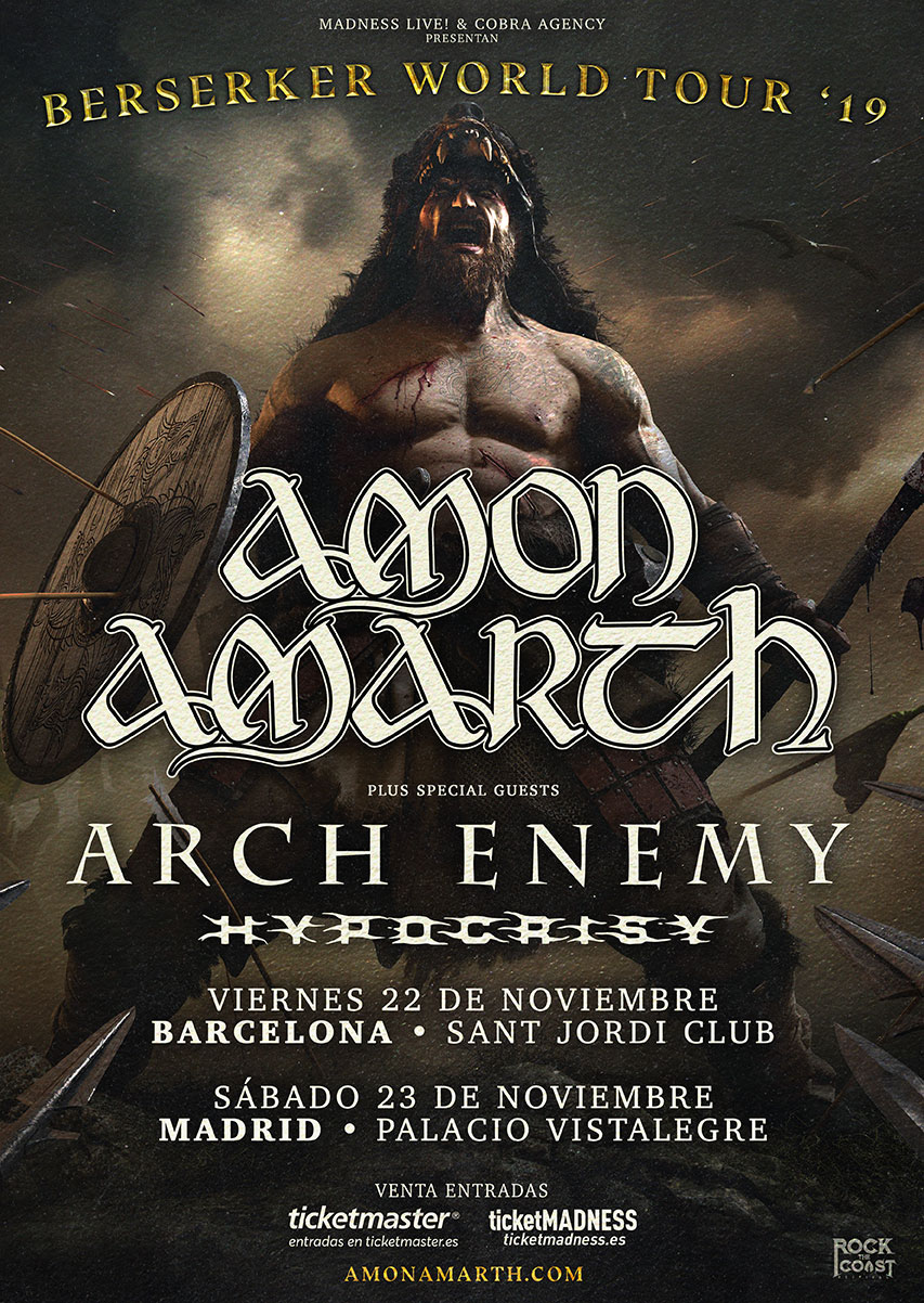 AMON AMARTH anuncian a Hypocrisy y a Arch Enemy como invitados en su nueva gira