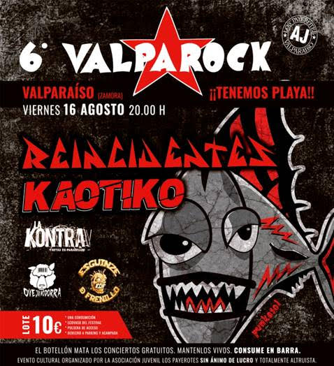 6º Festival VALPAROCK (Valparaíso-Zamora) La lucha constante contra la despoblación rural mediante la música