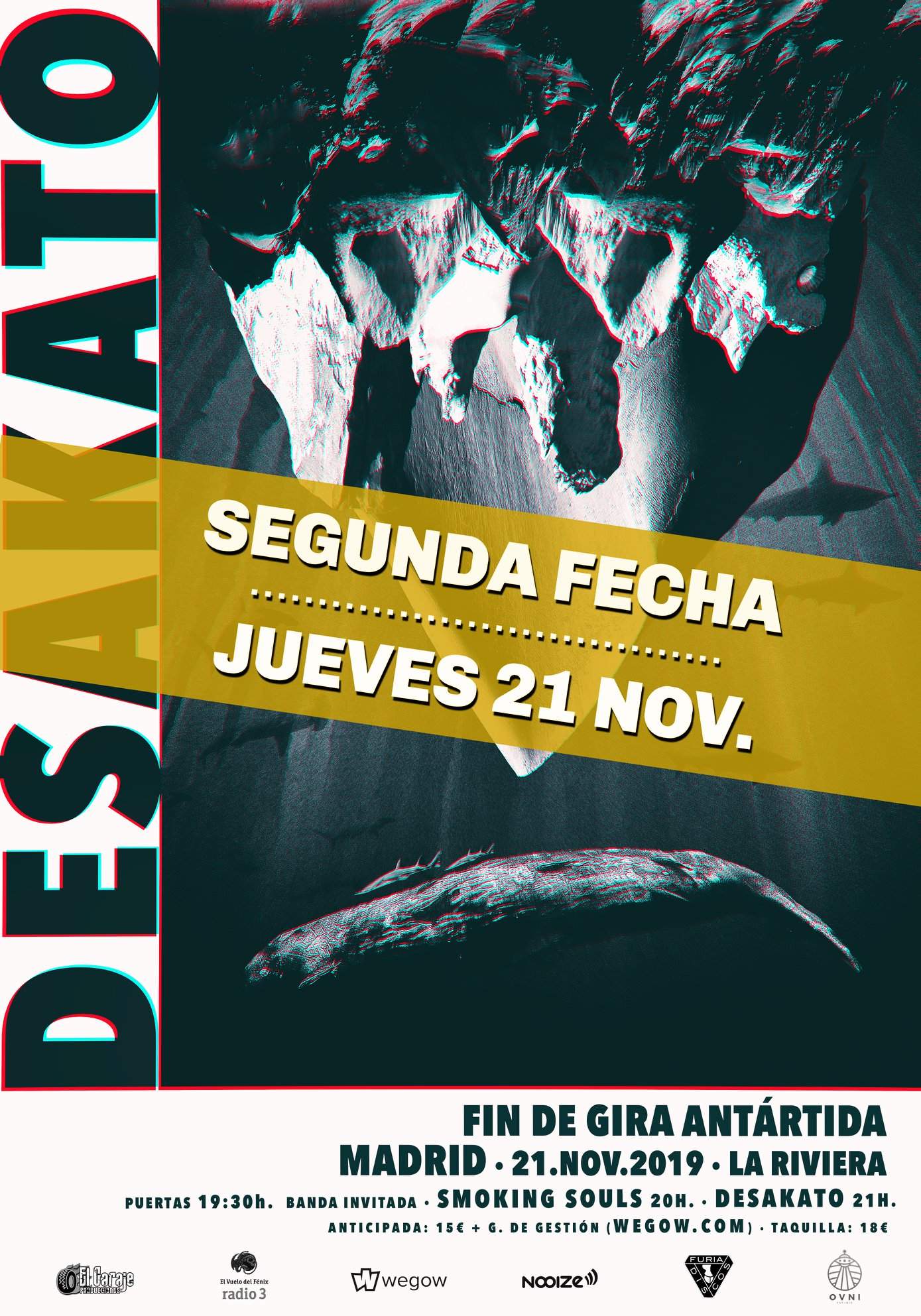 DESAKATO confirma una segunda fecha en MADRID el 21 de noviembre