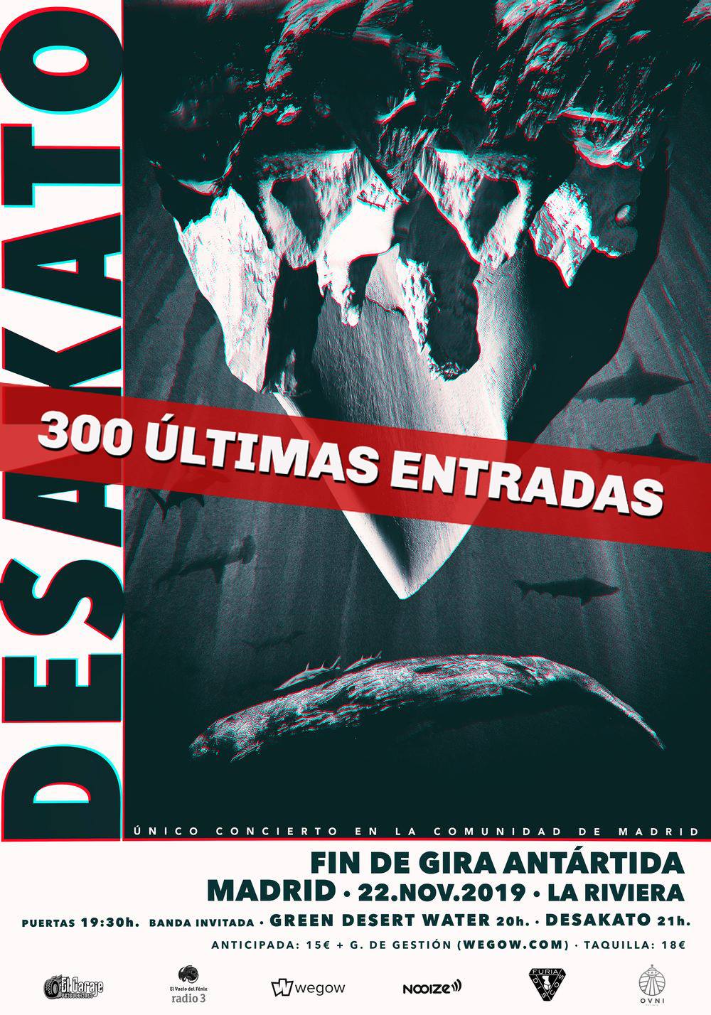 DESAKATO a punto de vender todas la entradas de su concierto en Madrid