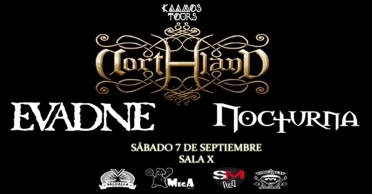 CRÓNICA del concierto de NORTHLAND + EVADNE + NOCTURNA, 7 de septiembre (sala X, Sevilla)
