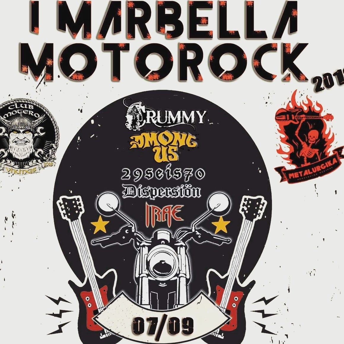 I MARBELLA MOTOROCK 2019 – 7 de septiembre en Fuerte de Nagüeles (Marbella)