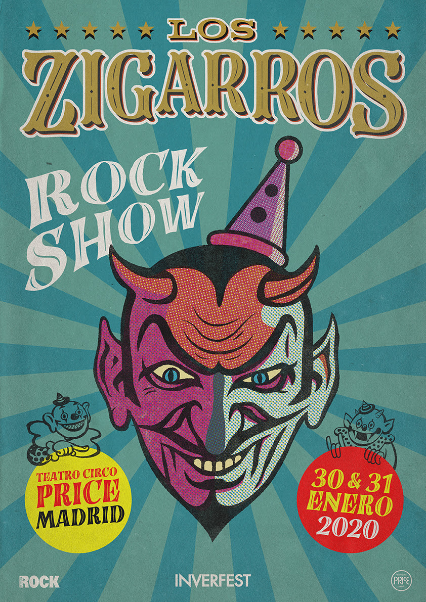 Un CD/DVD recogerá los conciertos de Los Zigarros en el Teatro Circo Price de Madrid el 30 y 31 de enero de 2020