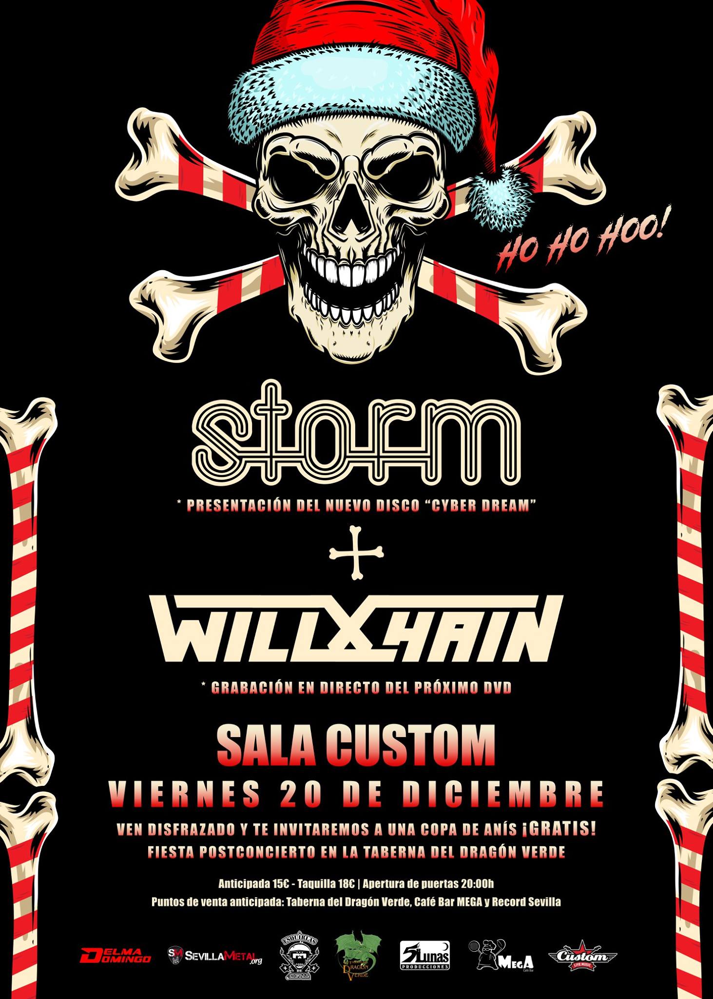 STORM + WILD CHAIN – 20 de diciembre en Sevilla (Sala Custom)