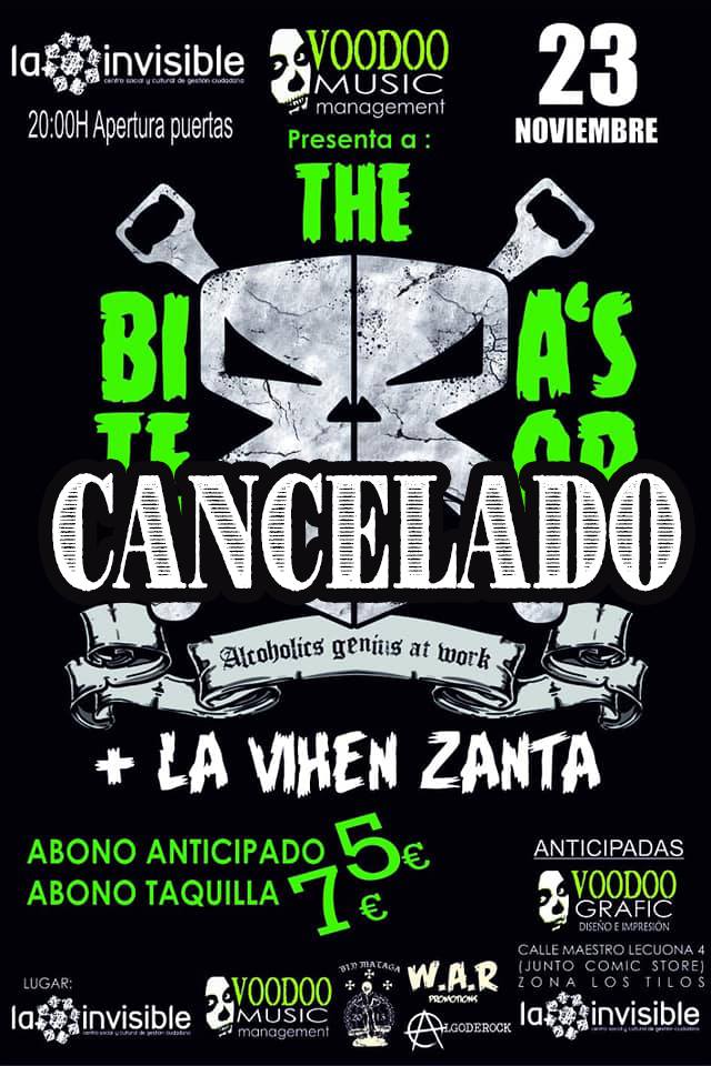 THE BIRRA’S TERROR cancelan sus concierto de Sevilla y Málaga