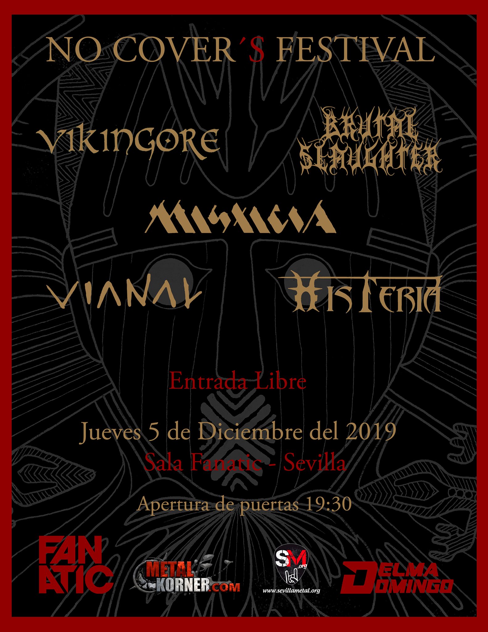 NO COVER’S FESTIVAL – 5 de diciembre en Sevilla (sala Fanatic)