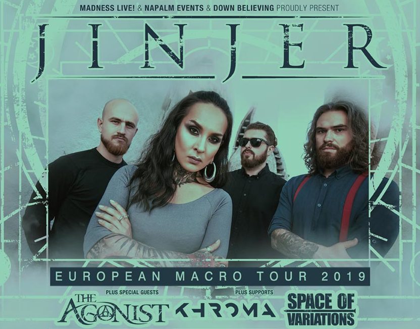 JINJER estarán actuando en españa el mes de diciembre