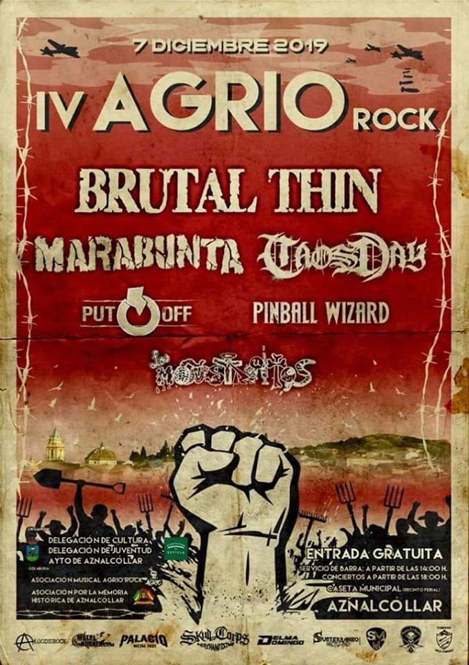 IV FESTIVAL AGRIO ROCK – 7 DICIEMBRE – AZNALCÓLLAR (SEVILLA)