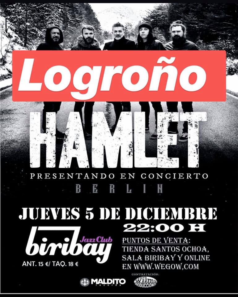 [Crónica] Hamlet en Logroño (sala Biribay) el 5 de diciembre