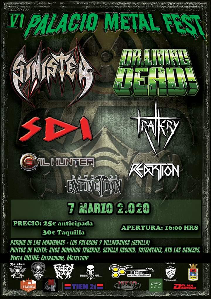 VI Palacio Metal Fest 2020 – 7 de marzo en Los Palacios (Sevilla)