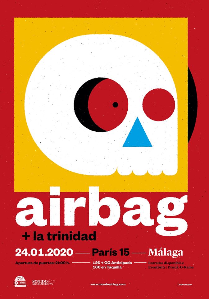 AIRBAG + LA TRINIDAD el 24 de enero en Málaga (Sala París 15)