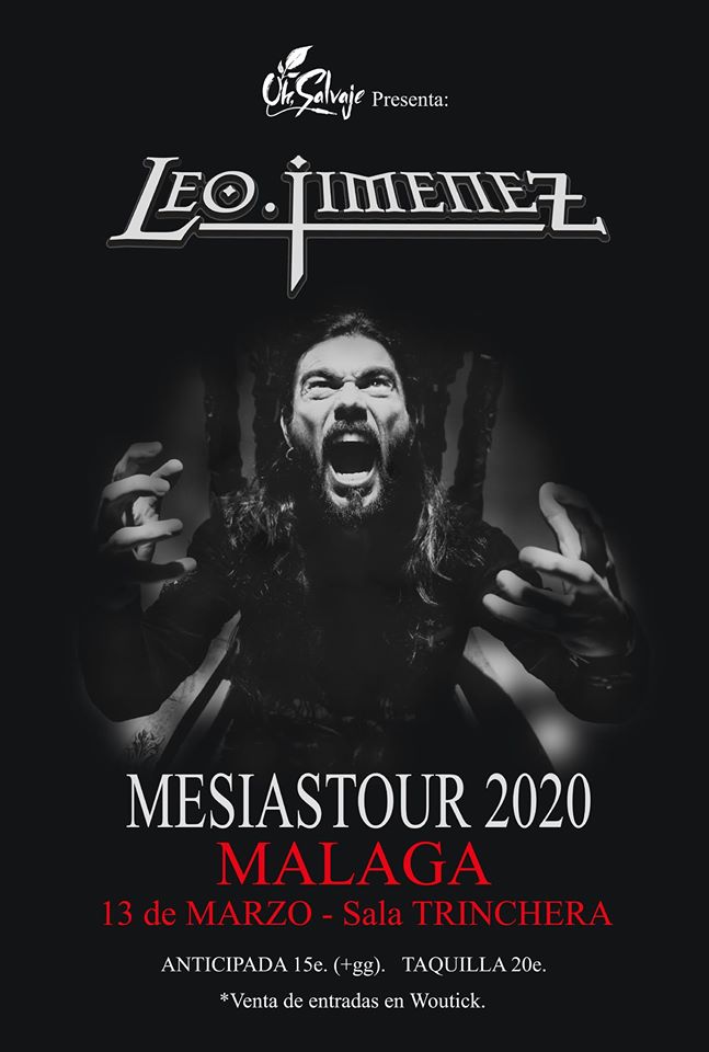 LEO JIMÉNEZ llega a Málaga el 13 de marzo