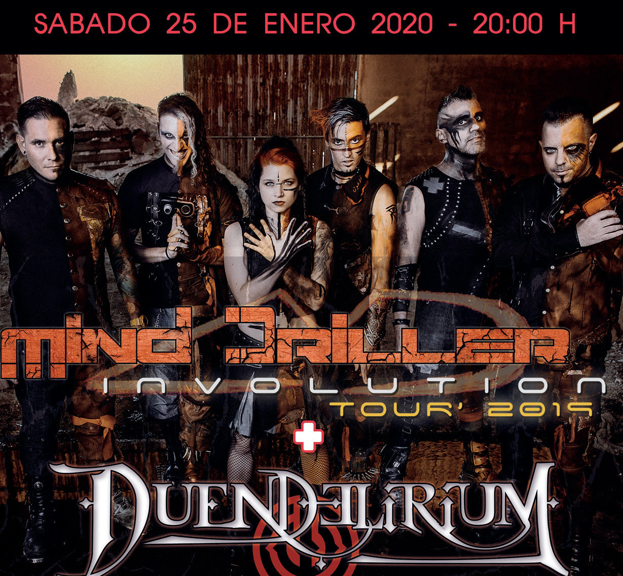 DUENDELIRIUM junto a MIND DRILLER el 25 de enero en Madrid