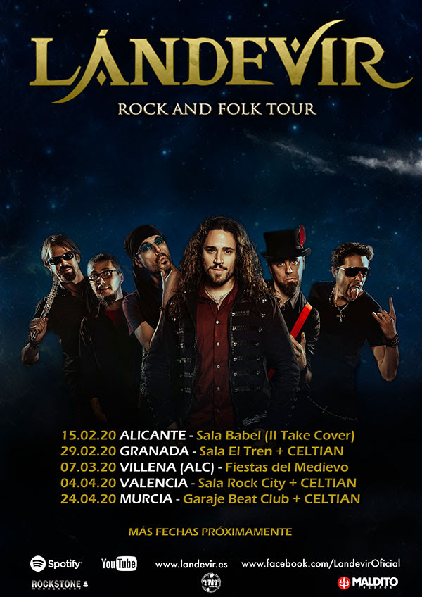 LÁNDEVIR: Anuncia los primeros conciertos de nueva gira “Rock and Folk Tour”