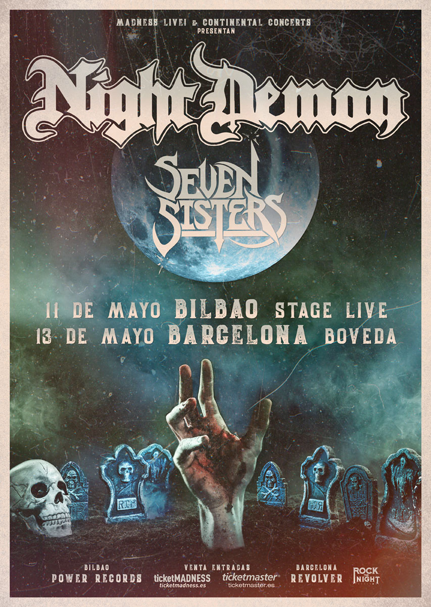 Night Demon + Seven Sisters estarán en mayo en España