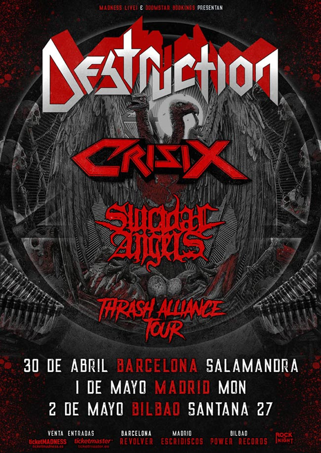 DESTRUCTION – Thrash Alliance Tour 2020, confirma fechas en España