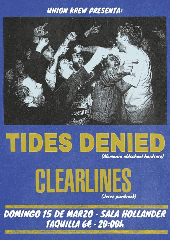Tides Denied + Clear Lines estarán el 15 de marzo en Sevilla (Sala Hollander)