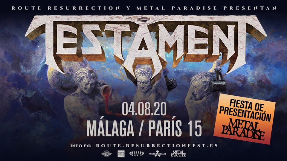 Metal Paradise Fest Warm-Up con Testament – Titans of Creation – 4 de agosto en Málaga (Sala París 15)