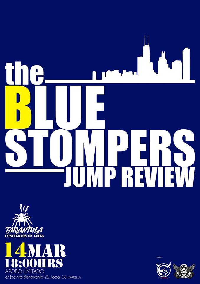 The BLUE Stompers Jump Review el sábado 14 de marzo en Estudios Tarántula – Marbella