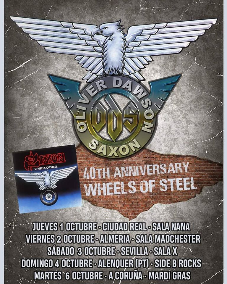 OLIVER/DAWSON SAXON estarán actuando en España el próximo mes de octubre