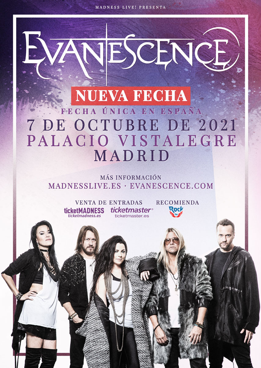 Evanescence pospone su concierto en España a 2021