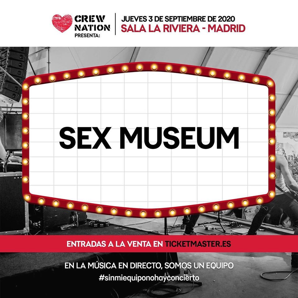 Sex Museum estarán actuando en Madrid el 3 de septiembre